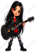 School Girl - Light Skin Tone - Guitar