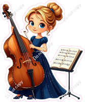 School Girl - Light Skin Tone - Cello