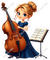 School Girl - Light Skin Tone - Cello