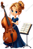 School Girl - Light Skin Tone - Cello
