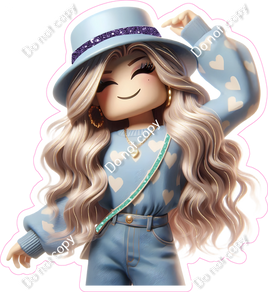 Roblox - Girl in Heart Sweater