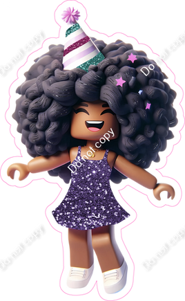 Roblox - Girl with Purple Dress