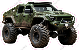 Monster Truck - Green Military