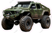 Monster Truck - Green Military