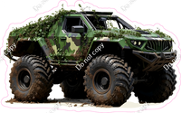 Monster Truck - Green Military