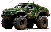 Monster Truck - Green Military