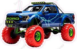 Monster Truck with Red Tires