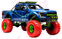 Monster Truck with Red Tires