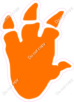 Orange Dinosaur Print