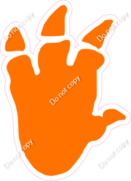 Orange Dinosaur Print