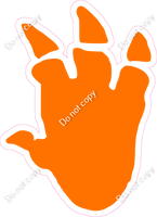 Orange Dinosaur Print
