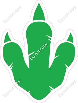 Green Dinosaur Print