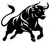 Stock Market / Crypto - Bulls and Bears Silhouettes