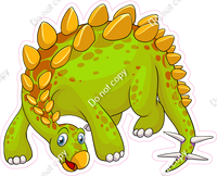 Green Spiky Dinosaur