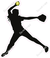 Softball - Girl Pitching