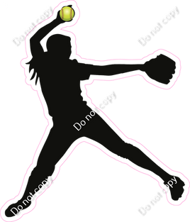 Softball - Girl Pitching