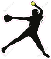 Softball - Girl Pitching