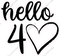 Hello 40 with Heart