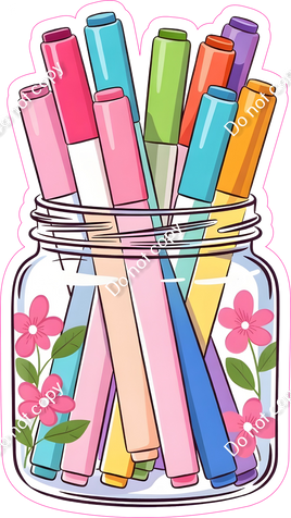 Scrapbook - Pens in Jar