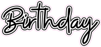 Happy Birthday Celebration - Cursive