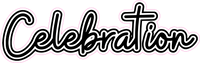 Happy Birthday Celebration - Cursive