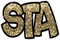 5 pc Gold Sparkle - We Love Our Teachers Themes