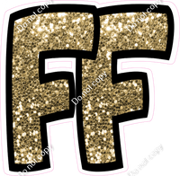 5 pc Gold Sparkle - We Love Our Teachers Themes
