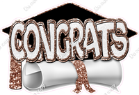 Congrats Statement w/ Cap & Diploma w/ Variant