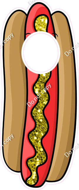 Hot Dog Face Cutout