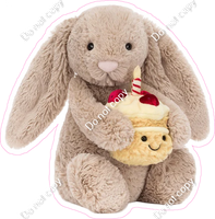 Stuffed Rabbit with Cake