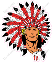 Indian Chief Mascot Logo
