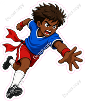 Flag Football Boy Running