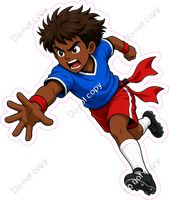 Flag Football Boy Running