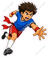 Flag Football Boy Running