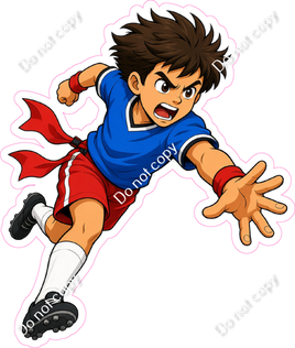 Flag Football Boy Running