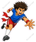 Flag Football Boy Running