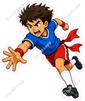 Flag Football Boy Running