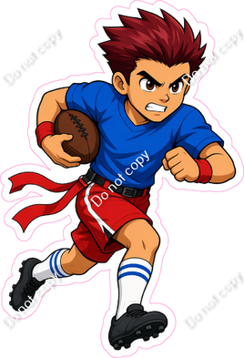Flag Football Boy Running