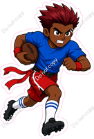 Flag Football Boy Running