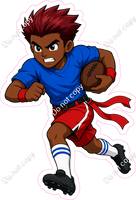 Flag Football Boy Running