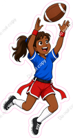 Flag Football Girl Catching