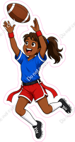 Flag Football Girl Catching