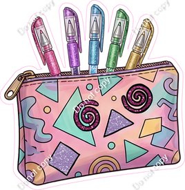90's - Color Pens, Bag