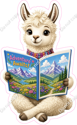 Lama with Book
