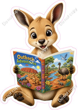 Kangaroo with Book