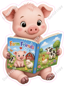 Pig with Book