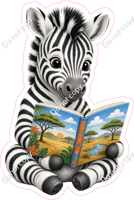 Zebra with Book