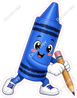 Blue Crayon Character