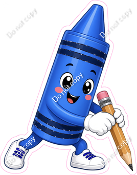 Blue Crayon Character