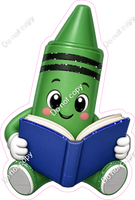 Green Crayon Character